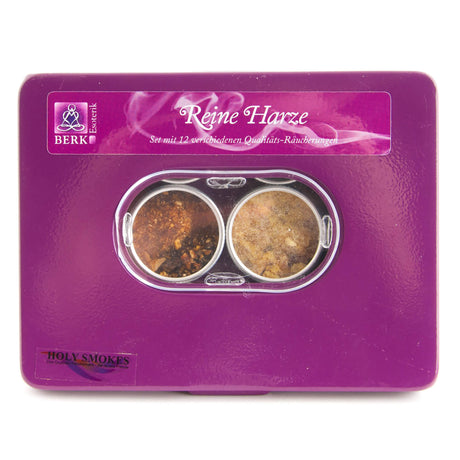 Räucher Set Reine Harze - 12 Döschen, 50 g