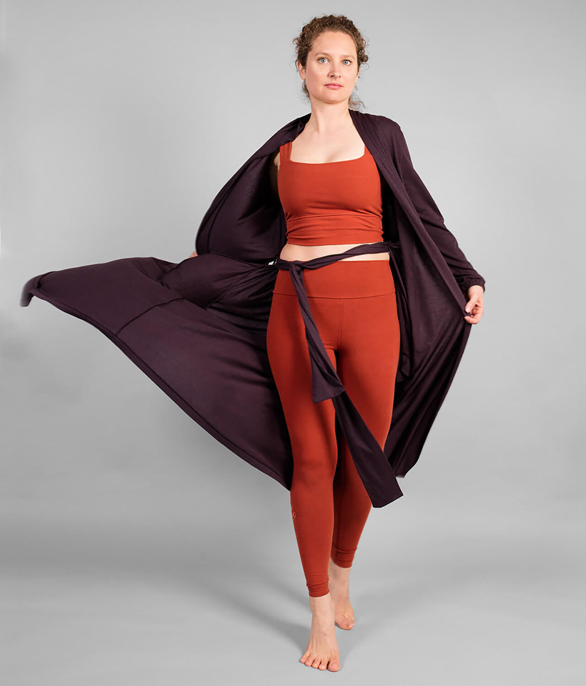 Mizar Kimono - Dark Purple
