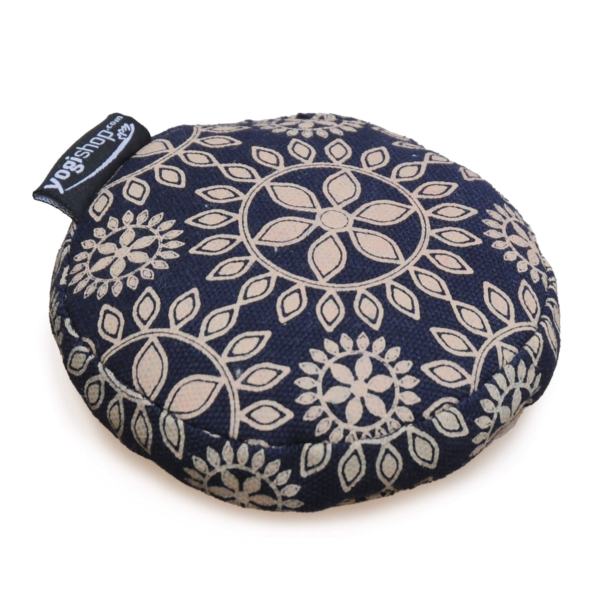 Klangschalenkissen rund - vintage - organic cotton, Ø 10 cm