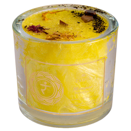 Chakra Kerze Solarplexus, H: 9 cm, ø 10 cm
