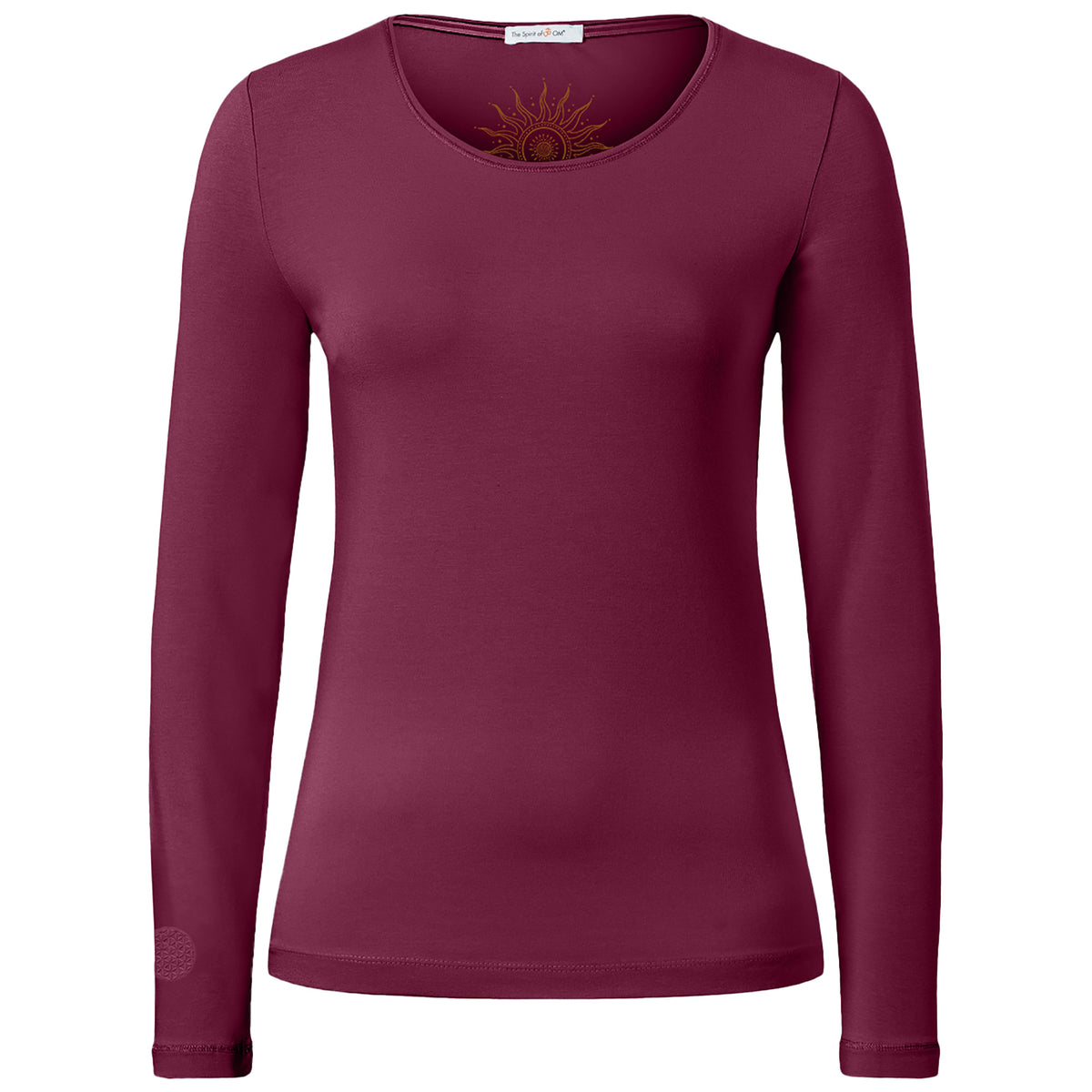 Langarm Shirt Mabu Chakra - berry