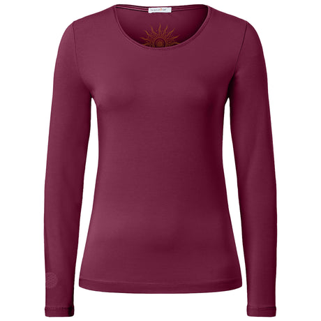 Langarm Shirt Mabu Chakra - berry