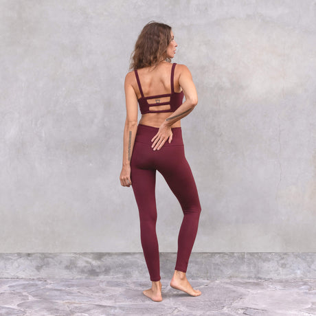 Yoga-Leggings Kate - burgundy