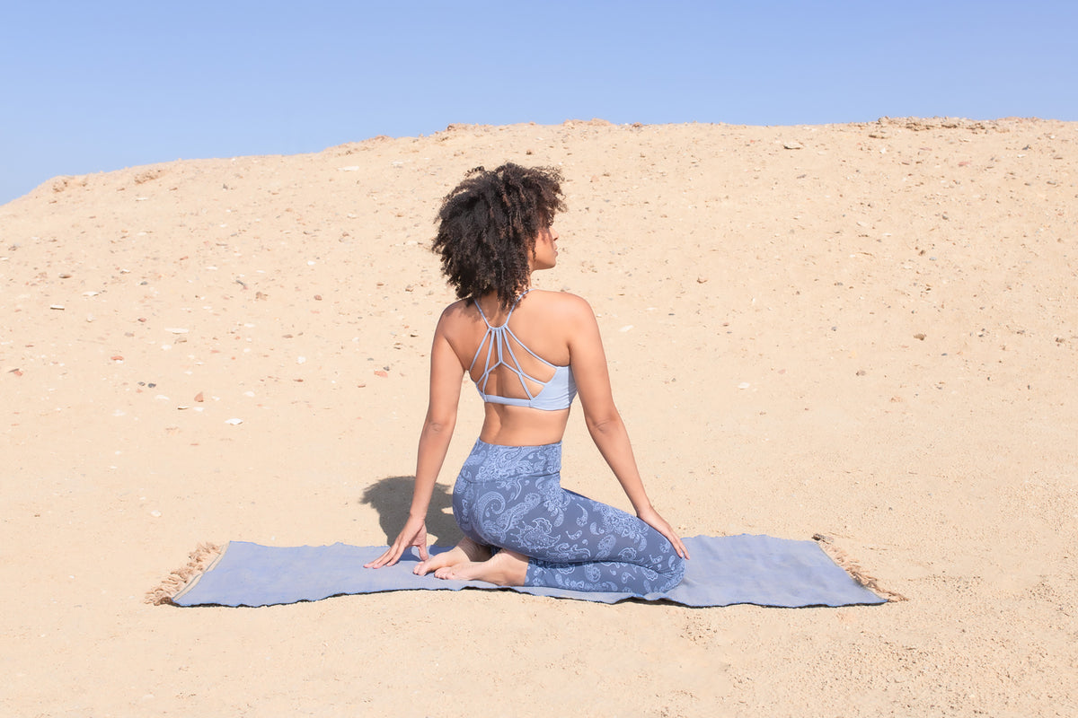 Yoga-Leggings Leela - bluegrey