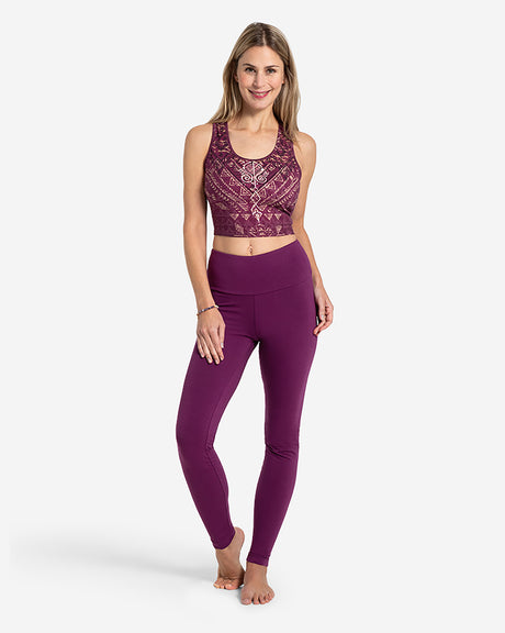 Yoga Leggings Satya - viola