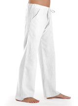 Leinenhose Essential - white