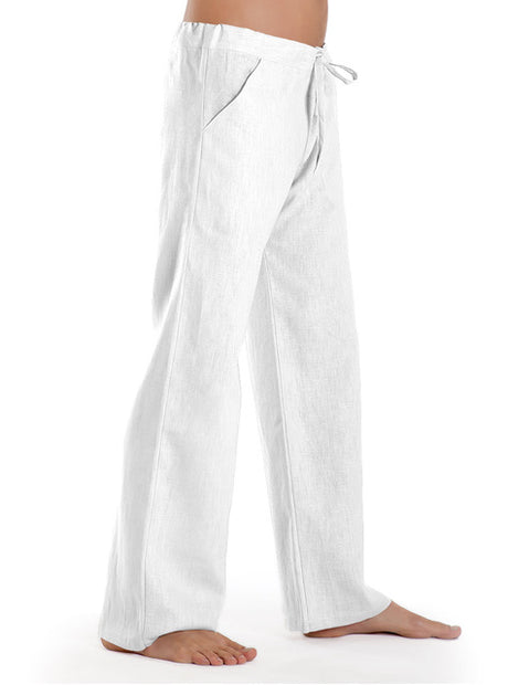 Leinenhose Essential - white