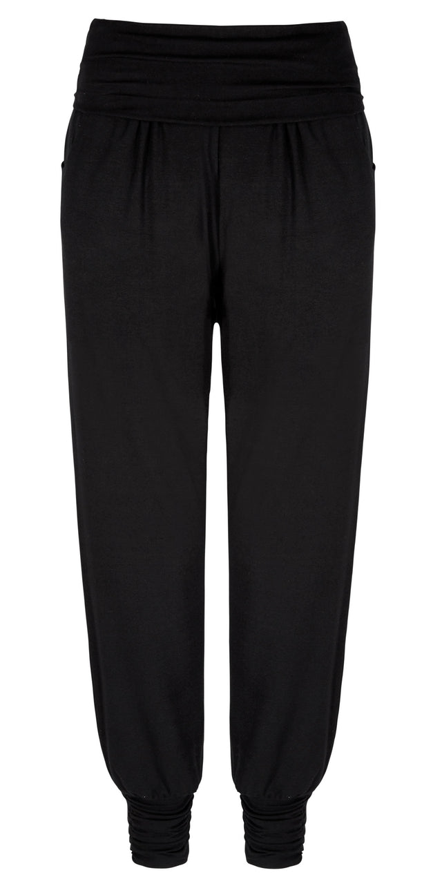 Long Harem-Pants - black