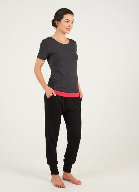 Long Harem-Pants - black