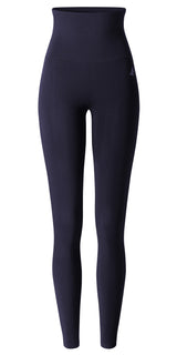 Yoga-Leggings, roll down - midnight blue
