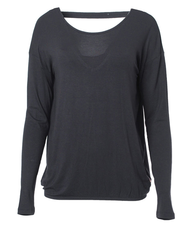 Yoga Longsleeve-Top "Aruna" - anthracite