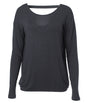 Yoga Longsleeve-Top "Aruna" - anthracite