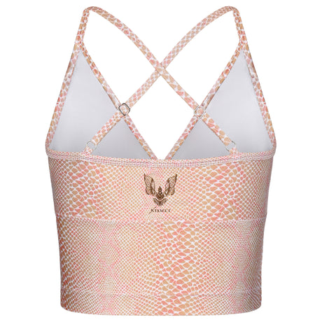 Lux Crop Top - snake rose