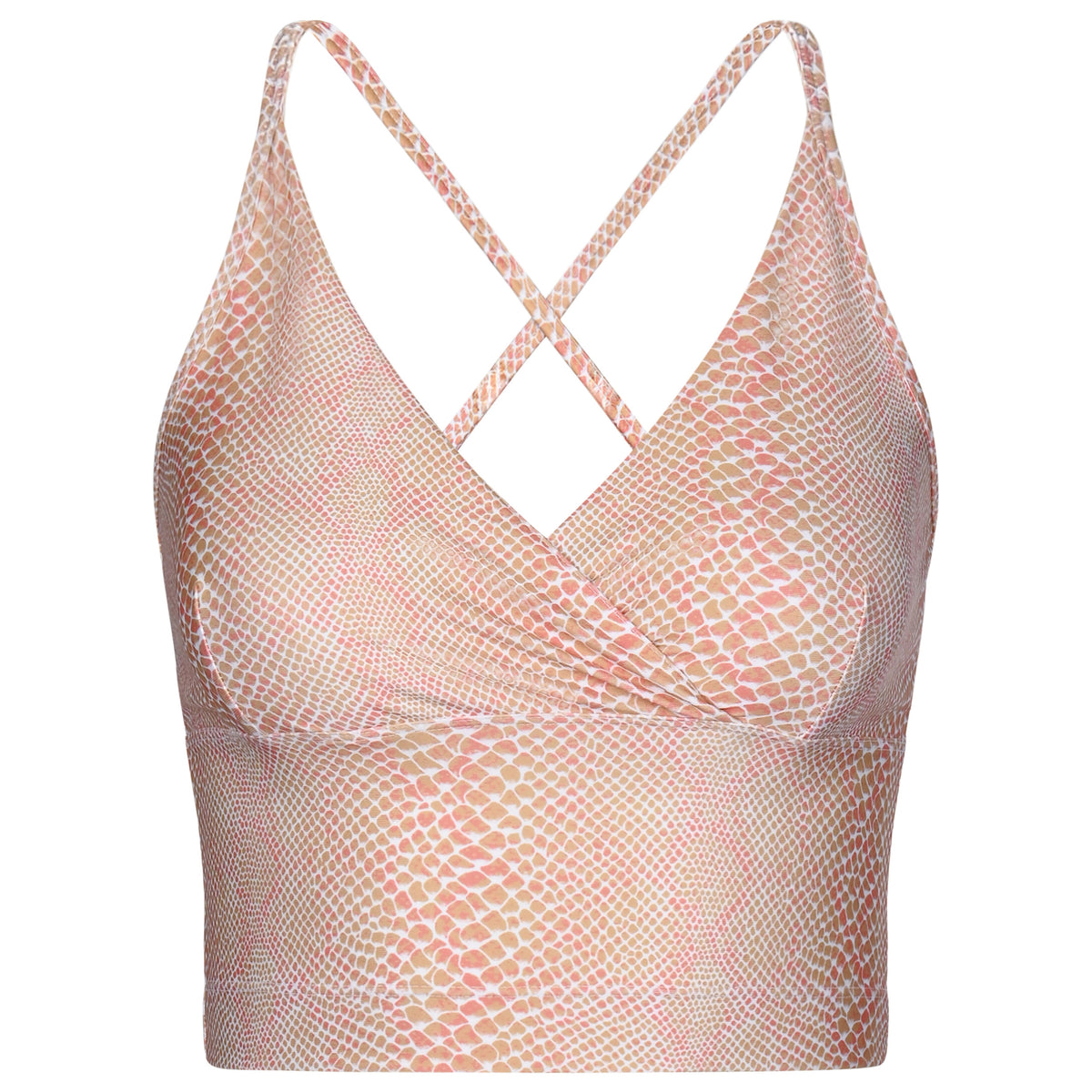 Lux Crop Top - snake rose