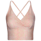 Lux Crop Top - snake rose