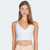 Lux Crop Top - solid white