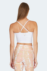 Lux Crop Top - solid white