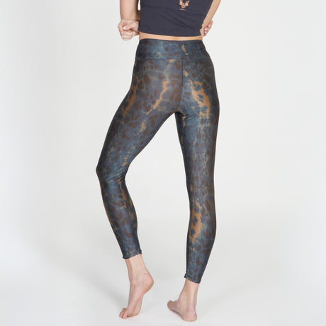 Yoga-Leggings Lux - deep blue wild