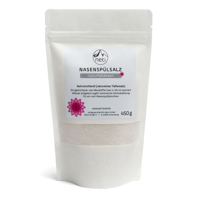 neti® Nasenspülsalz, Nachfüllbeutel, naturbelassen,  450 g