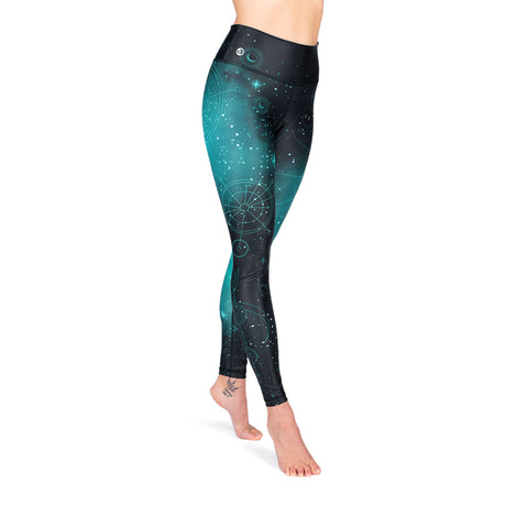 Yoga-Leggings - Cosmic Space - High Waist