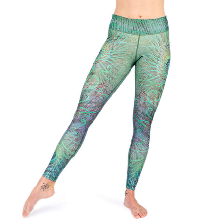 Yoga-Leggings - Feathered Beauty - High Waist