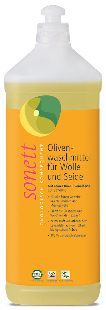 Olivenwaschmittel für Wolle & Seide, 1 l