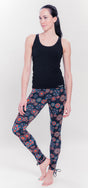 Organic Mandala Leggings - black/print