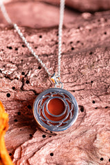Sakral-Chakra Anhänger mit Karneol und Kette