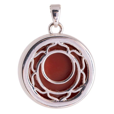 Sakral-Chakra Anhänger mit Karneol und Kette