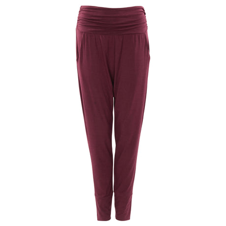 Yoga-Pants Mari bamboo - burgundy