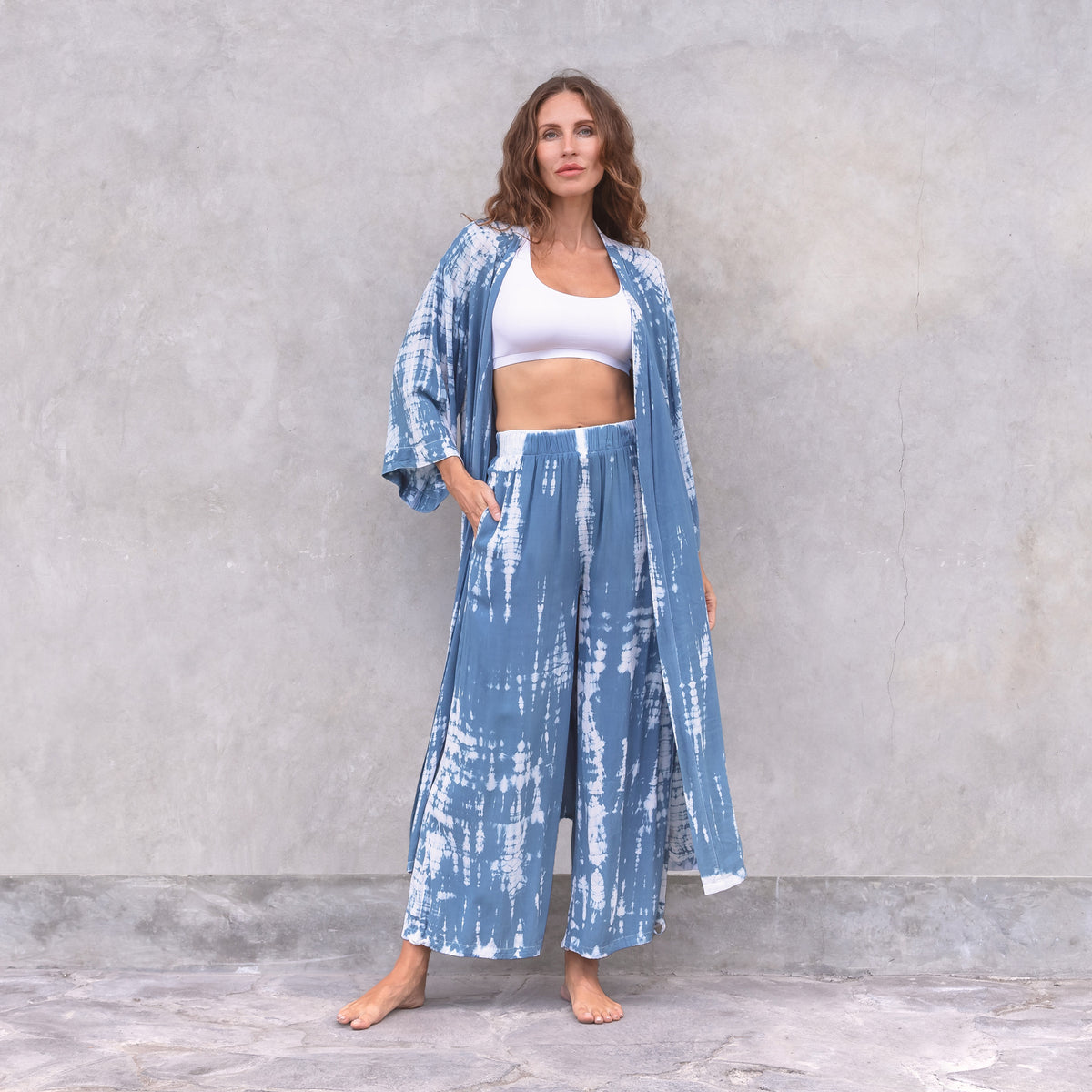 Yoga-Pants Sky - indigo blue