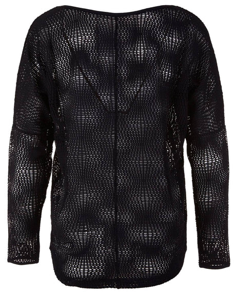 Lounge Mesh-Shirt "Peggy" - charcoal