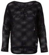 Lounge Mesh-Shirt "Peggy" - charcoal