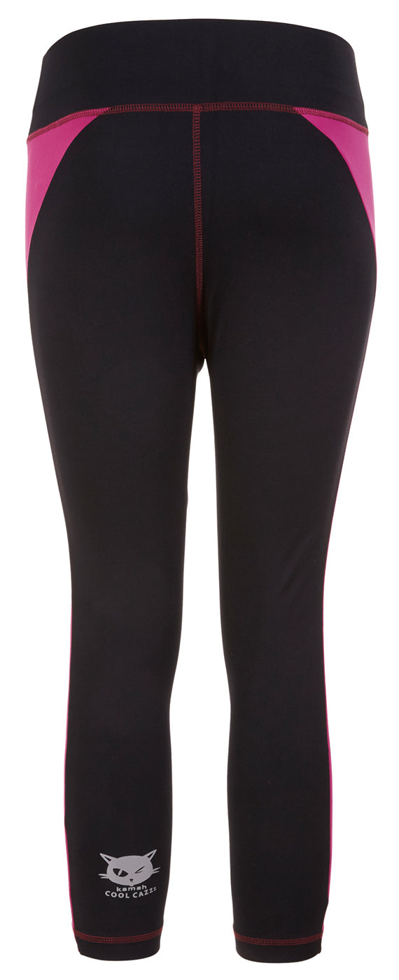Active-Capri "Polly" - black/fuchsia