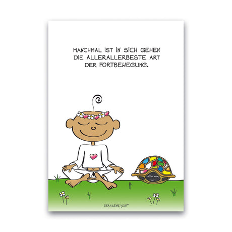Postkarte Der kleine Yogi - 10,5 x 15 cm