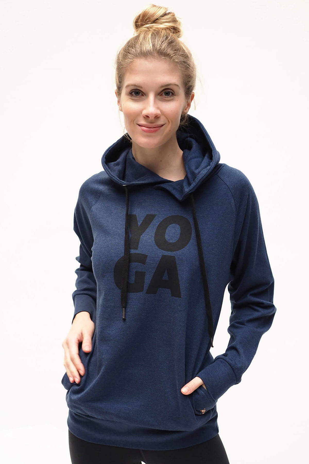 Yoga-Hoodie Rudra - blue marl