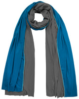 Schal - aqua/deep grey