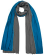 Schal - aqua/deep grey