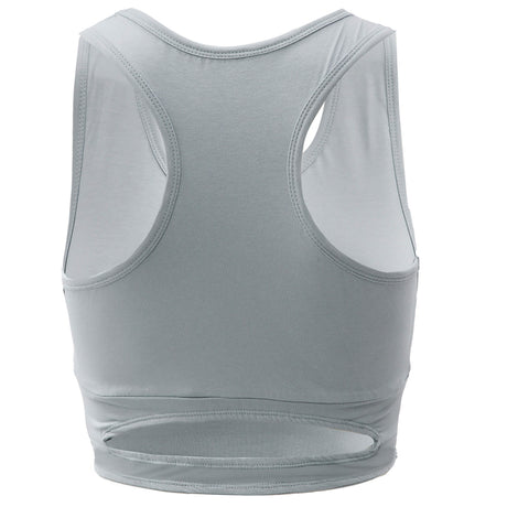 Serenity Organic Crop Top With Support - blue