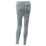 Serenity Floral Organic Leggings - blue