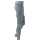 Serenity Floral Organic Leggings - blue