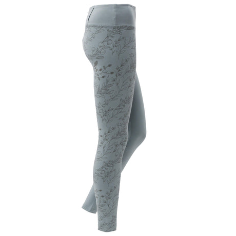 Serenity Floral Organic Leggings - blue