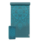 Yoga-Set Starter Edition - spiral mandala (Yogamatte + 1 Yogablock)