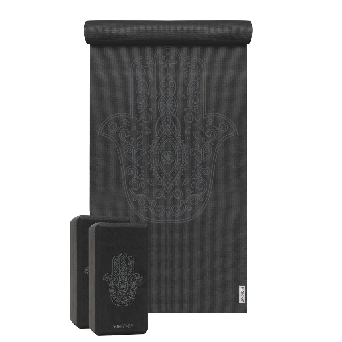Yoga-Set Starter Edition - hand of fatima (Yogamatte + 2 Yogablöcke)