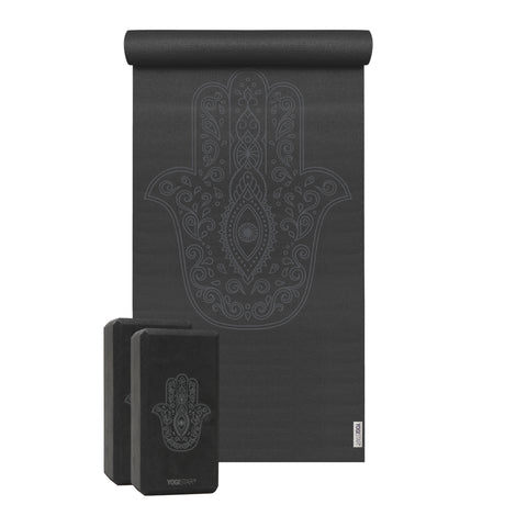 Yoga-Set Starter Edition - hand of fatima (Yogamatte + 2 Yogablöcke)