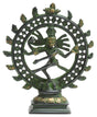 Shiva Nataraj-Statue aus Messing, 15cm