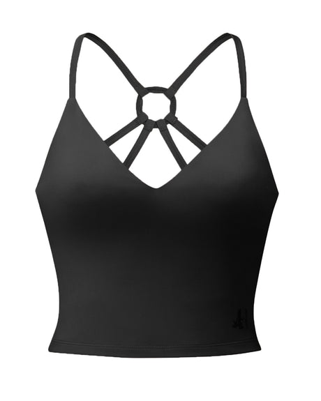 Short Spaghetti Top - black