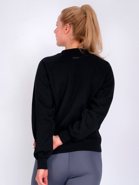Sweater Bella - Black mit Love Peace Yoga