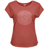 T-Shirt Om tencel - cinnamon