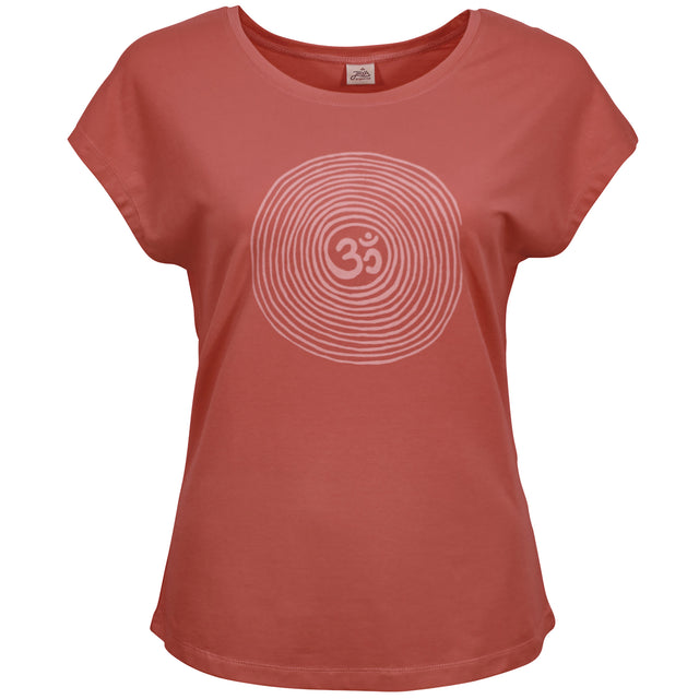 T-Shirt Om tencel - cinnamon
